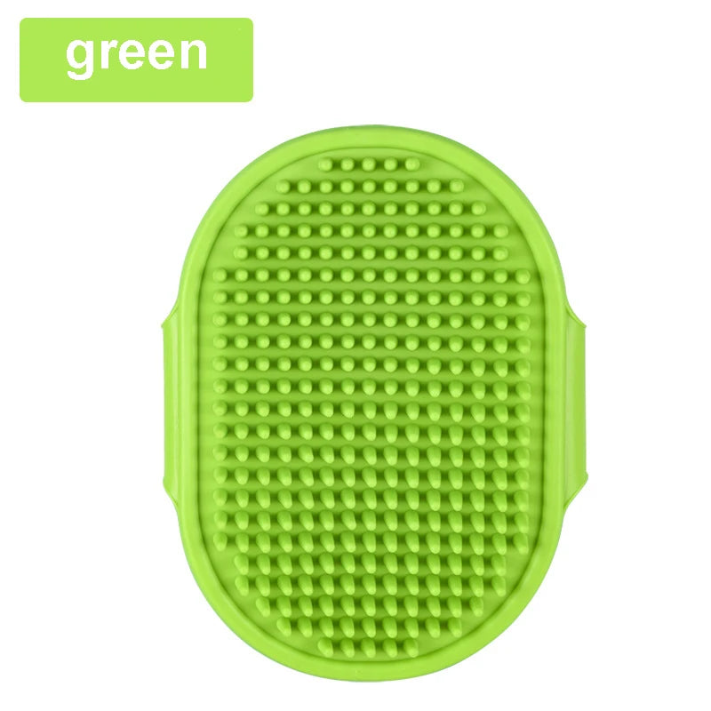Escova de Silicone para Banho e Remoção de Pelos de Cães e Gatos – Massagem Suave e Limpeza Eficiente