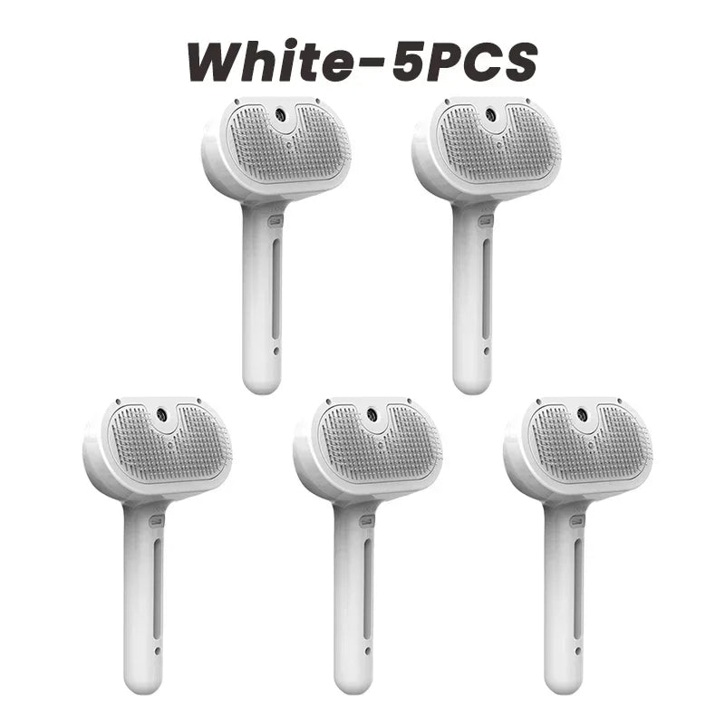 Escova Spray Multifuncional USB para Cães e Gatos – Higiene, Massagem e Remoção de Pelos