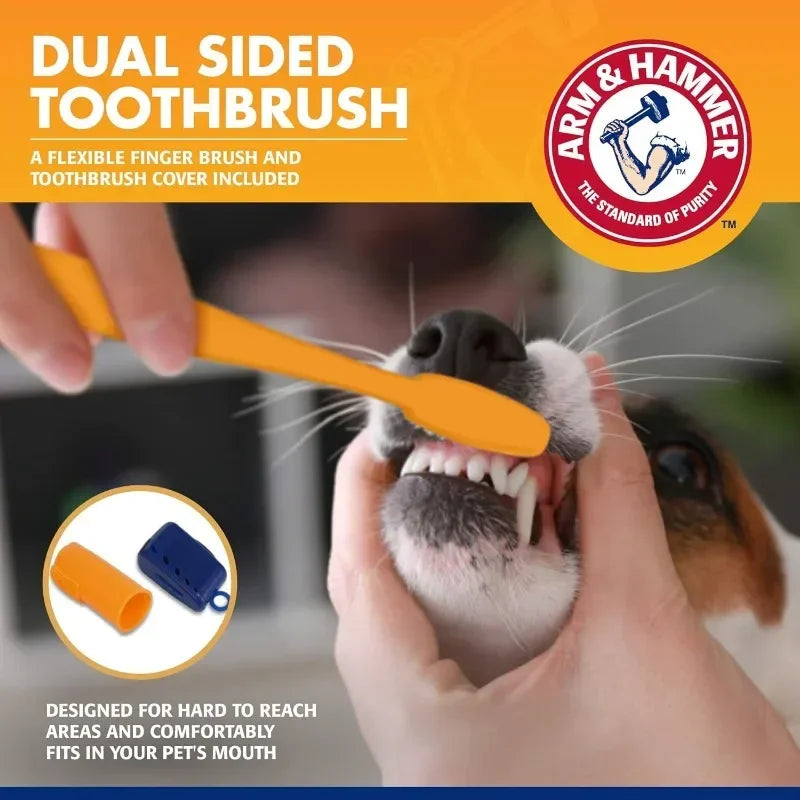Kit Completo de Higiene Bucal para Cães – Pasta + Escova Dental Antiplaca e Antitártaro