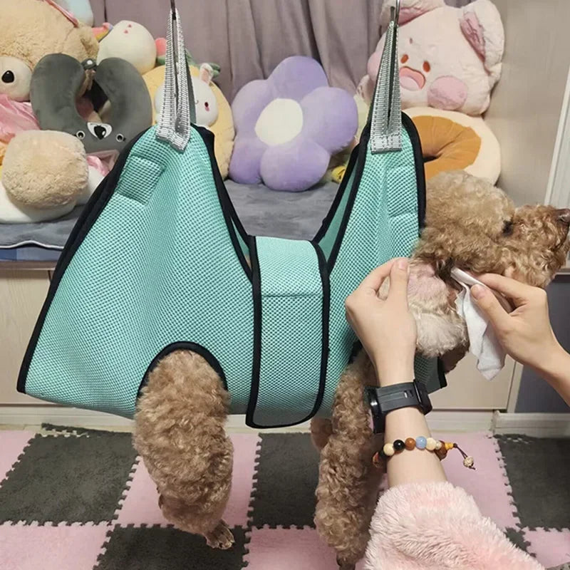Pet Grooming Hammock – Segurança e Controle Total no Corte de Unhas
