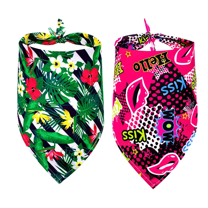 Bandana Pet de Algodão Premium – Estilo, Conforto e Verão Fresh