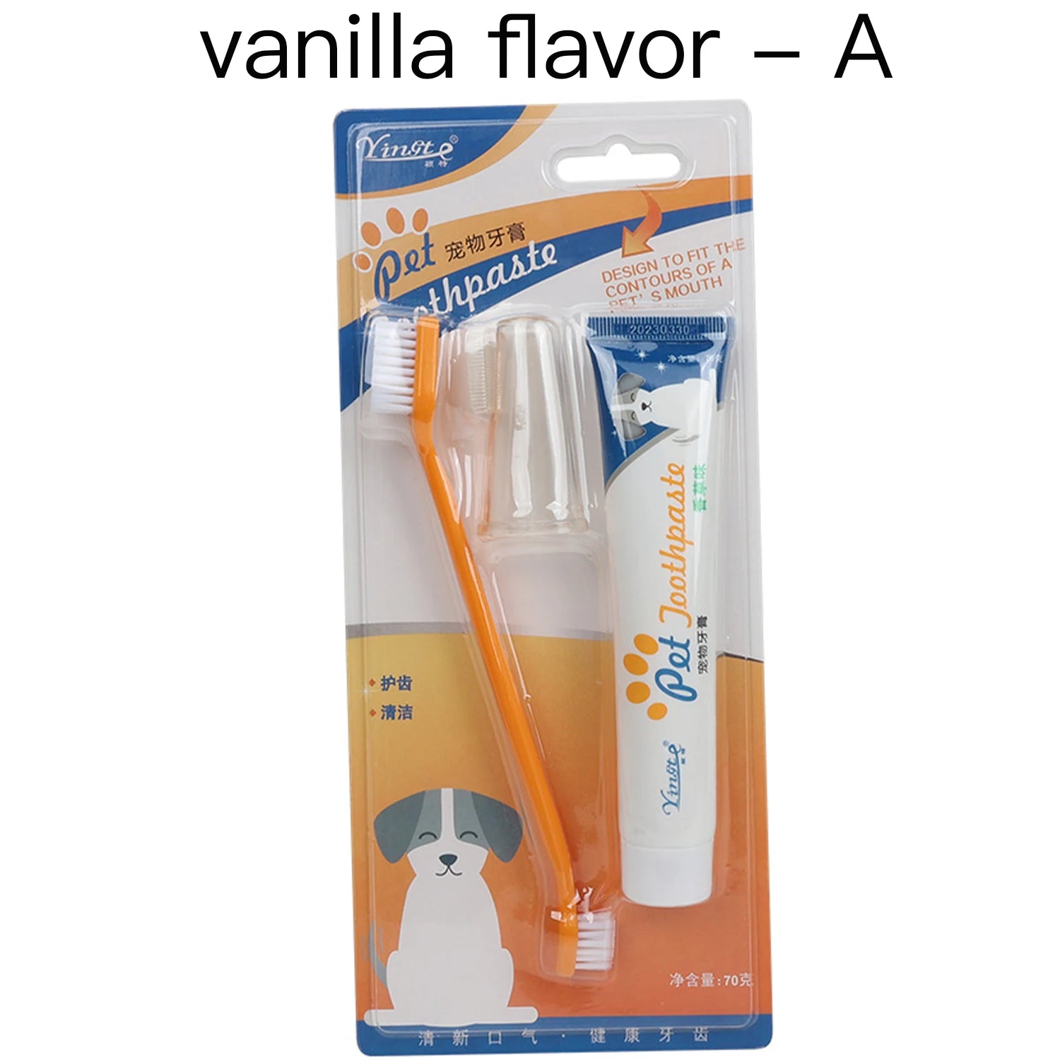 Kit Completo de Higiene Bucal para Cães – Pasta + Escova Dental Antiplaca e Antitártaro