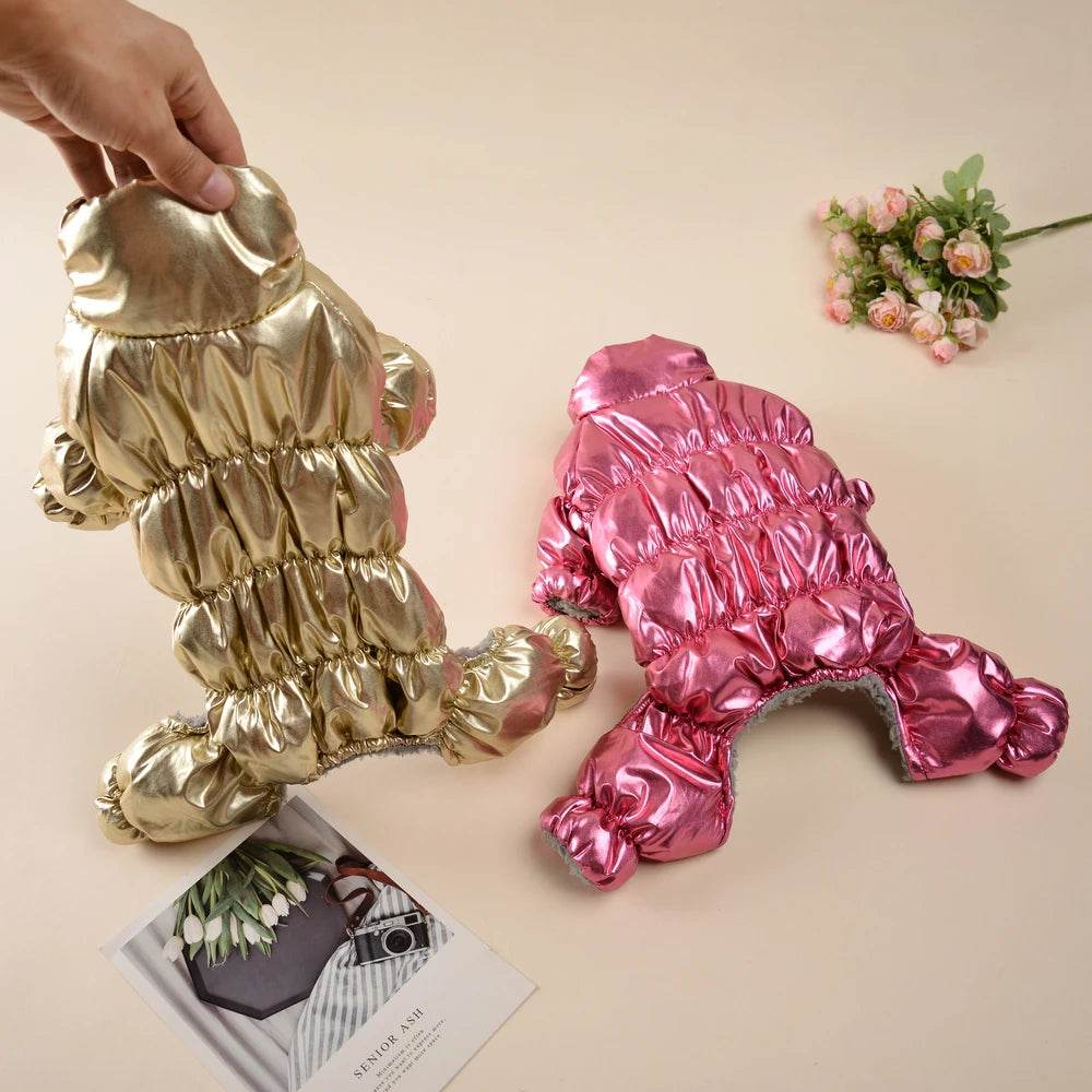 Macacão Impermeável para Cães Pequeno e Médio Porte – Quente, Confortável e à Prova de Chuva