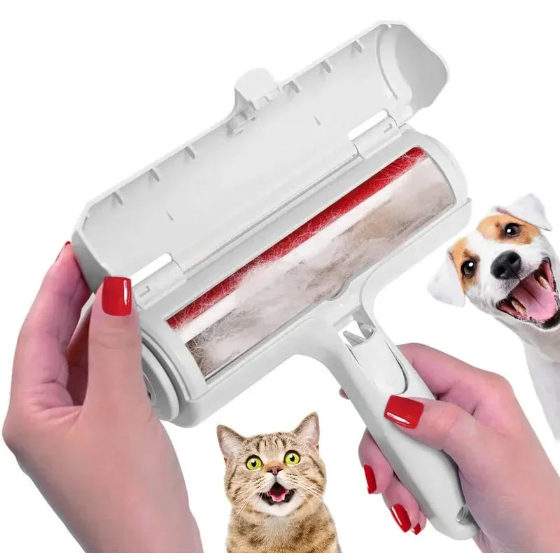 Removedor de Pelos Reutilizável para Cães e Gatos – Rolo Autolimpante
