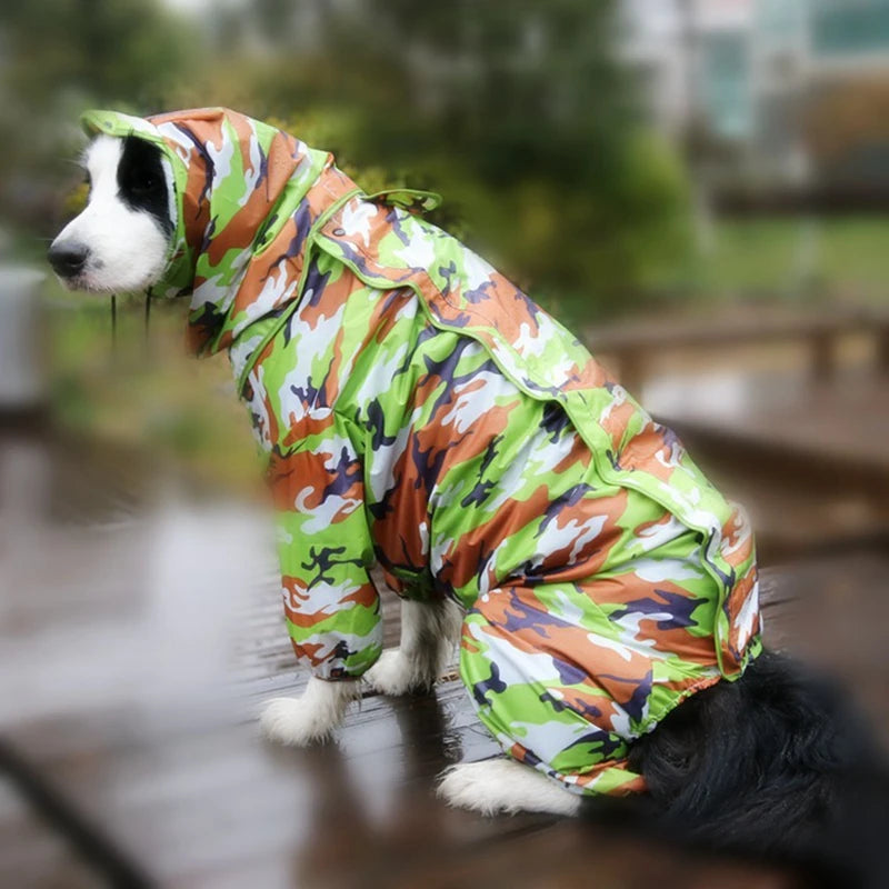 Capa de Chuva Impermeável para Cães Médio e Grande Porte