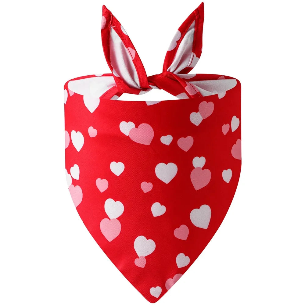 Valentine Pet Bandana – Estilo, Conforto e Amor em Cada Detalhe