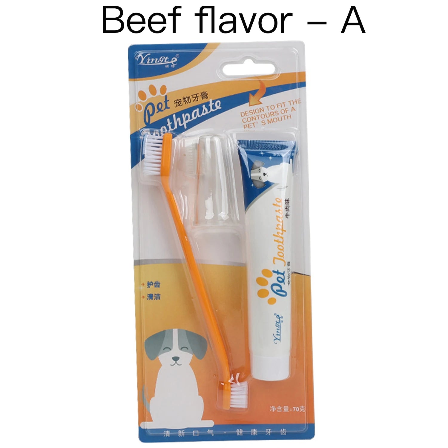 Kit Completo de Higiene Bucal para Cães – Pasta + Escova Dental Antiplaca e Antitártaro