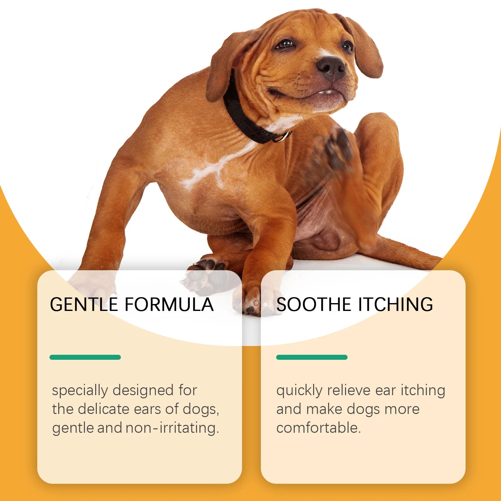 Dog Ear Care Drops – Alívio Imediato para Coceira, Mau Cheiro e Cera nos Ouvidos