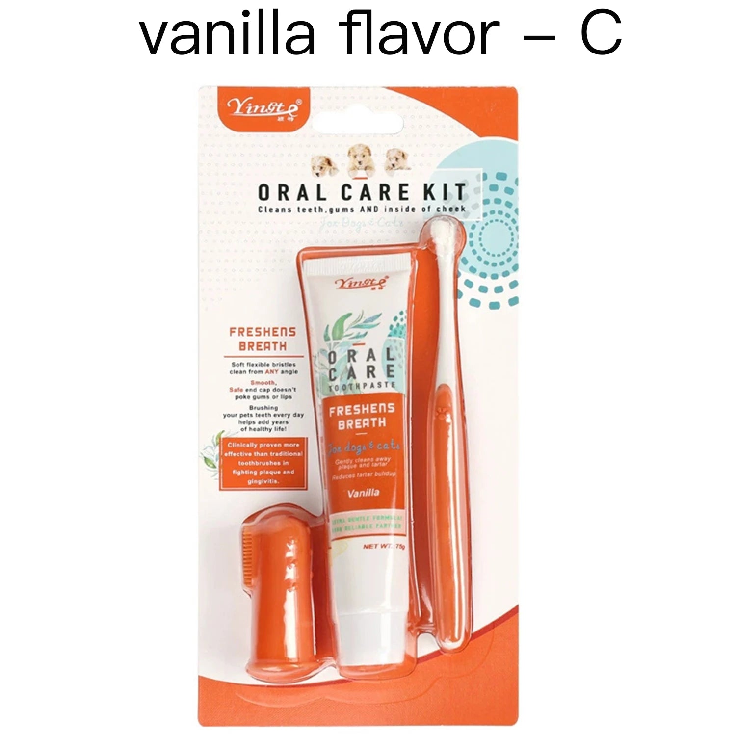 Kit Completo de Higiene Bucal para Cães – Pasta + Escova Dental Antiplaca e Antitártaro