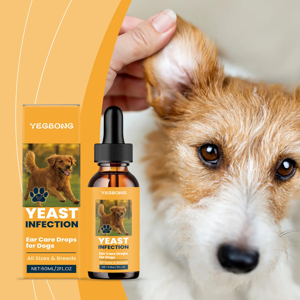Dog Ear Care Drops – Alívio Imediato para Coceira, Mau Cheiro e Cera nos Ouvidos