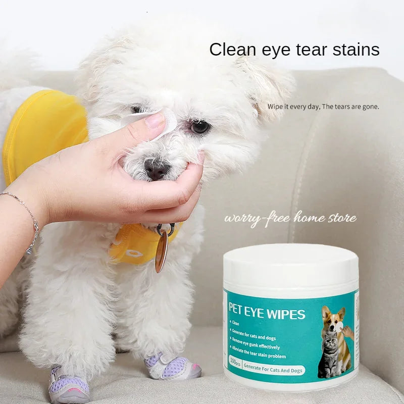 Lenços Oftálmicos para Pets – Limpeza Suave que Remove Manchas e Protege os Olhos
