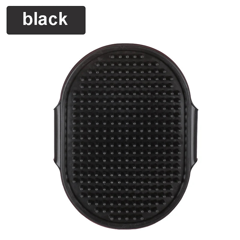 Escova de Silicone para Banho e Remoção de Pelos de Cães e Gatos – Massagem Suave e Limpeza Eficiente