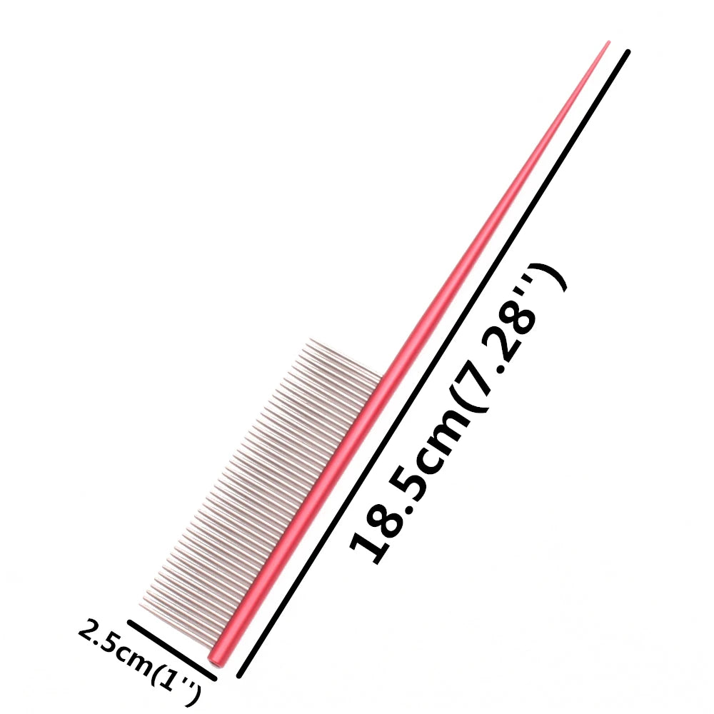 Pet Grooming Comb Professional – Pente de Alumínio Anti-Nós para Cães e Gatos | Remove Embaraços sem Dor