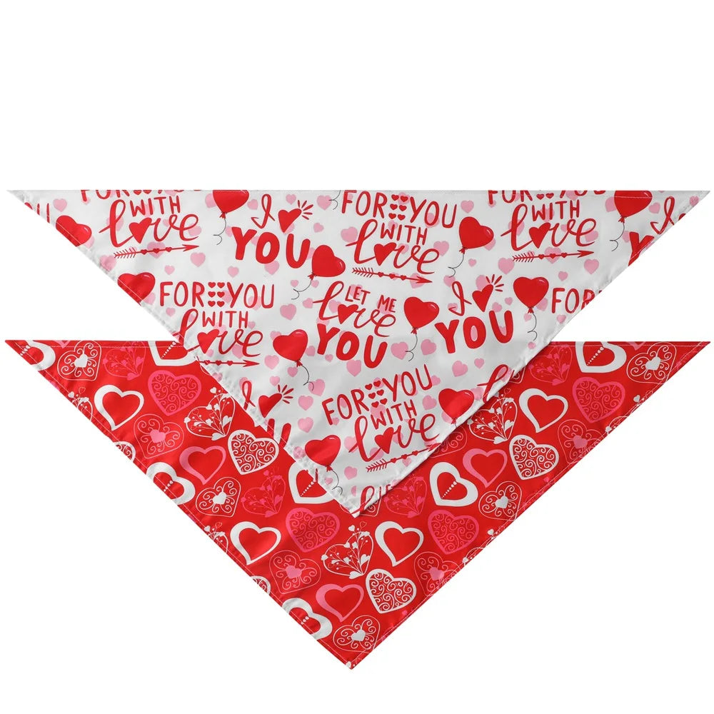 Valentine Pet Bandana – Estilo, Conforto e Amor em Cada Detalhe