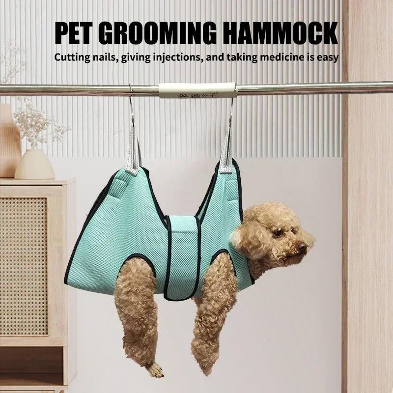 Pet Grooming Hammock – Segurança e Controle Total no Corte de Unhas
