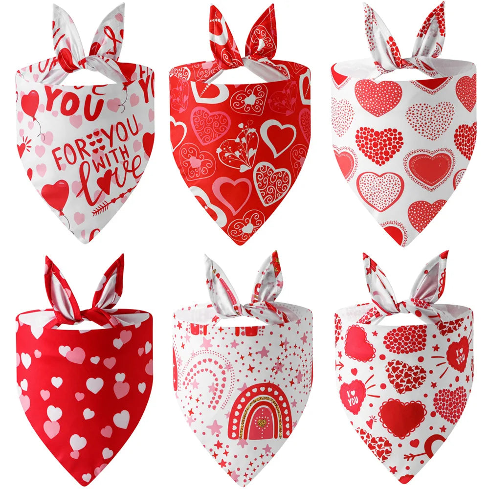 Valentine Pet Bandana – Estilo, Conforto e Amor em Cada Detalhe