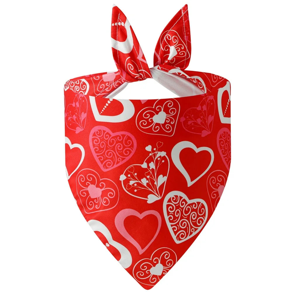Valentine Pet Bandana – Estilo, Conforto e Amor em Cada Detalhe