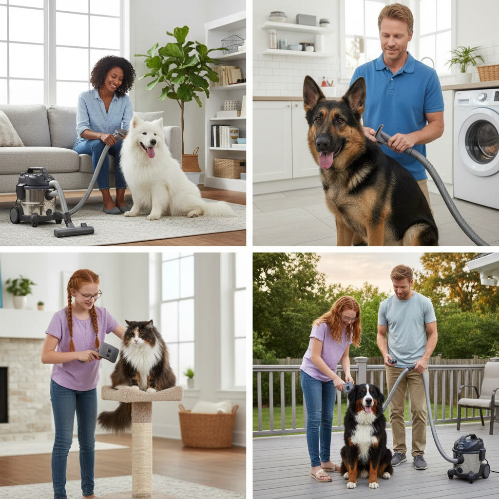Pet Vacuum Groomer – Escove e Aspire ao Mesmo Tempo