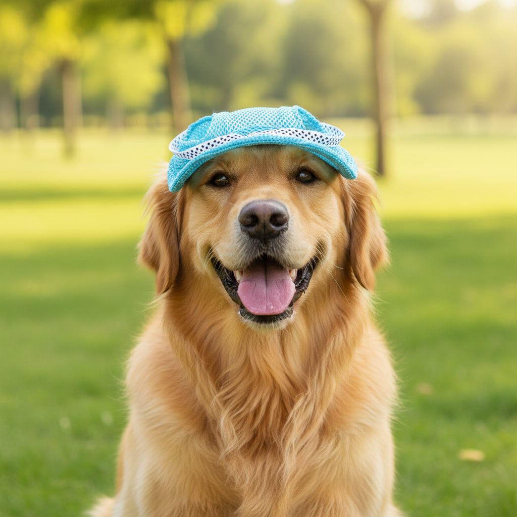 Dog Sun Protection Cap – Boné Ajustável com Proteção Solar para Cães e Gatos